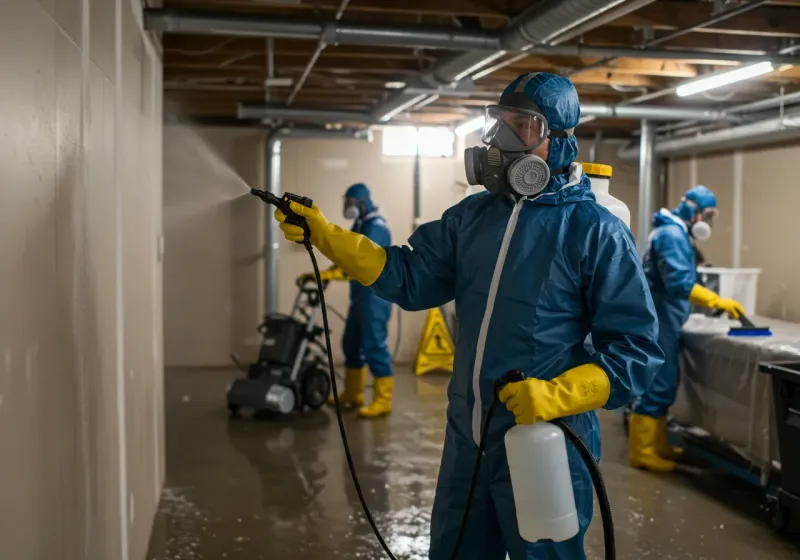 Basement Sanitization and Antimicrobial Treatment process in Shelby, MS